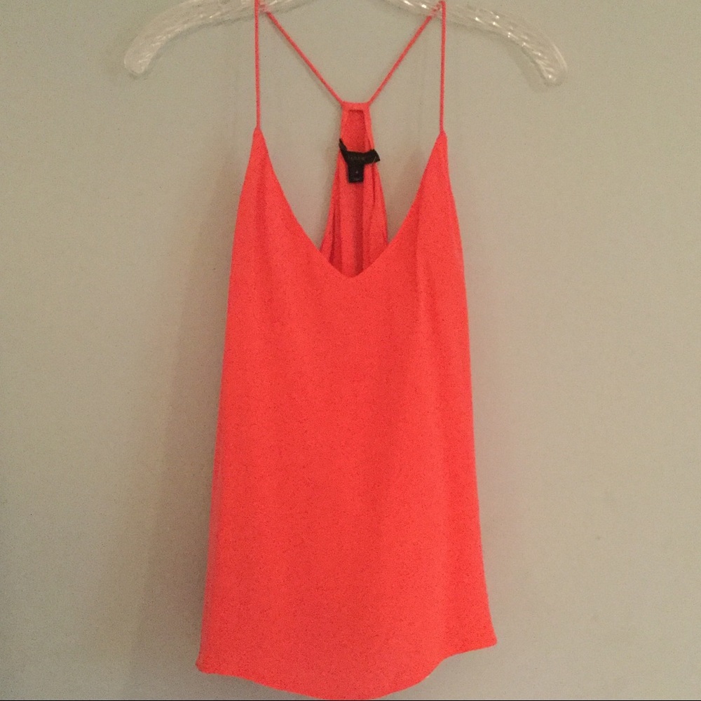 Coral J Crew Silk Cami